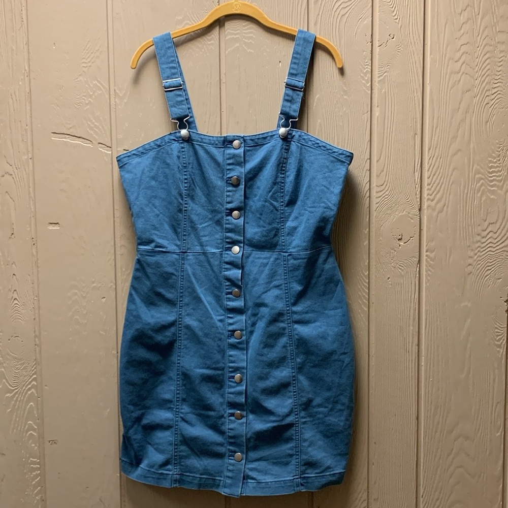 Derek Heart Overall Dress